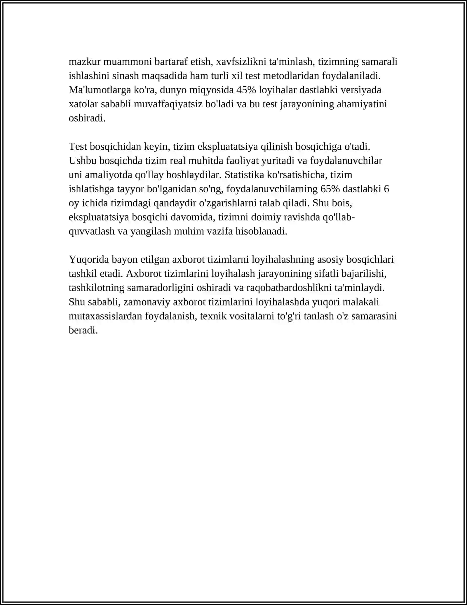 AXBOROT TIZIMLARI VA TEXNOLOGIYALARI 4