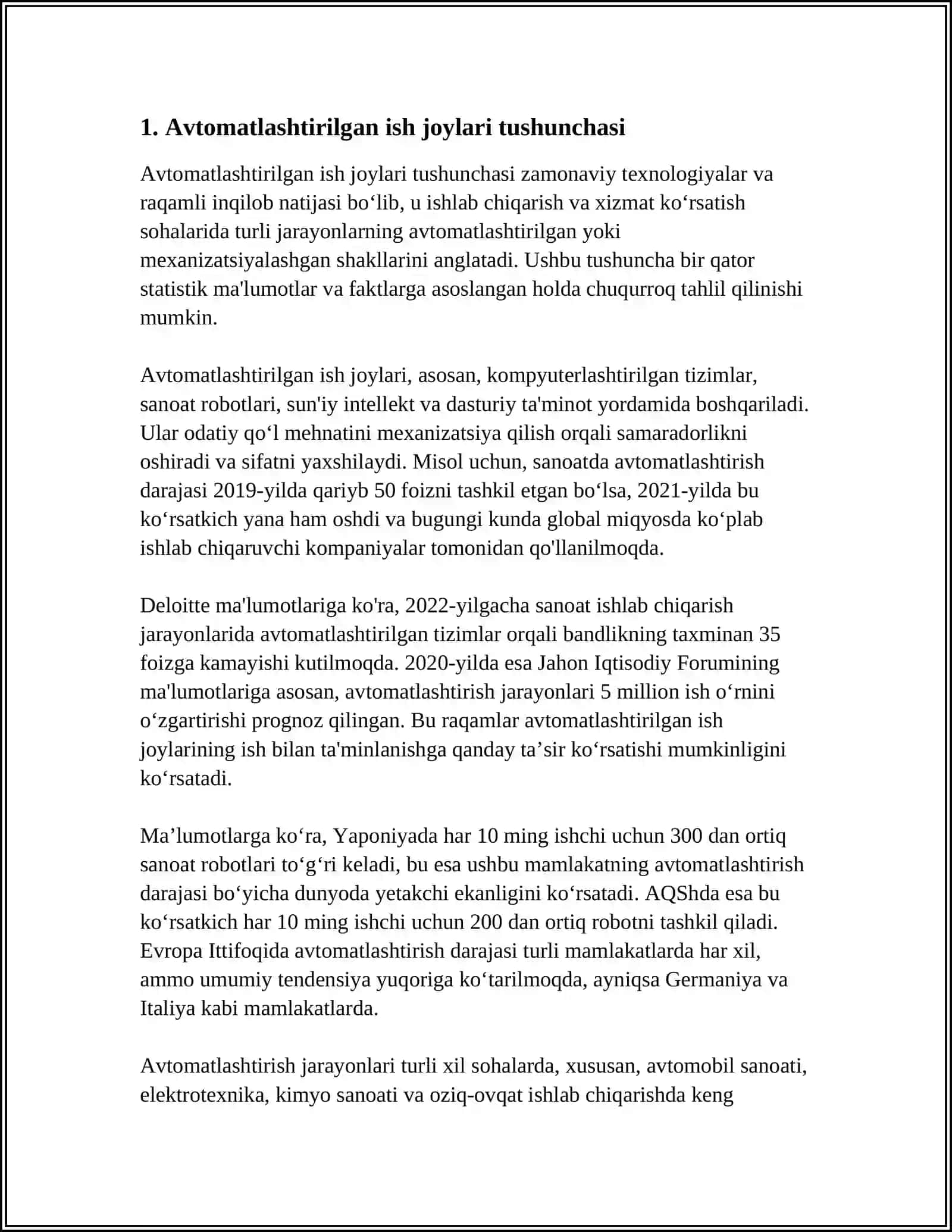 AVTOMATLASHTIRILGAN ISH JOYLARINING TASHKILIY USLUBIY VA FUNKSIONAL TUZILISHI 4
