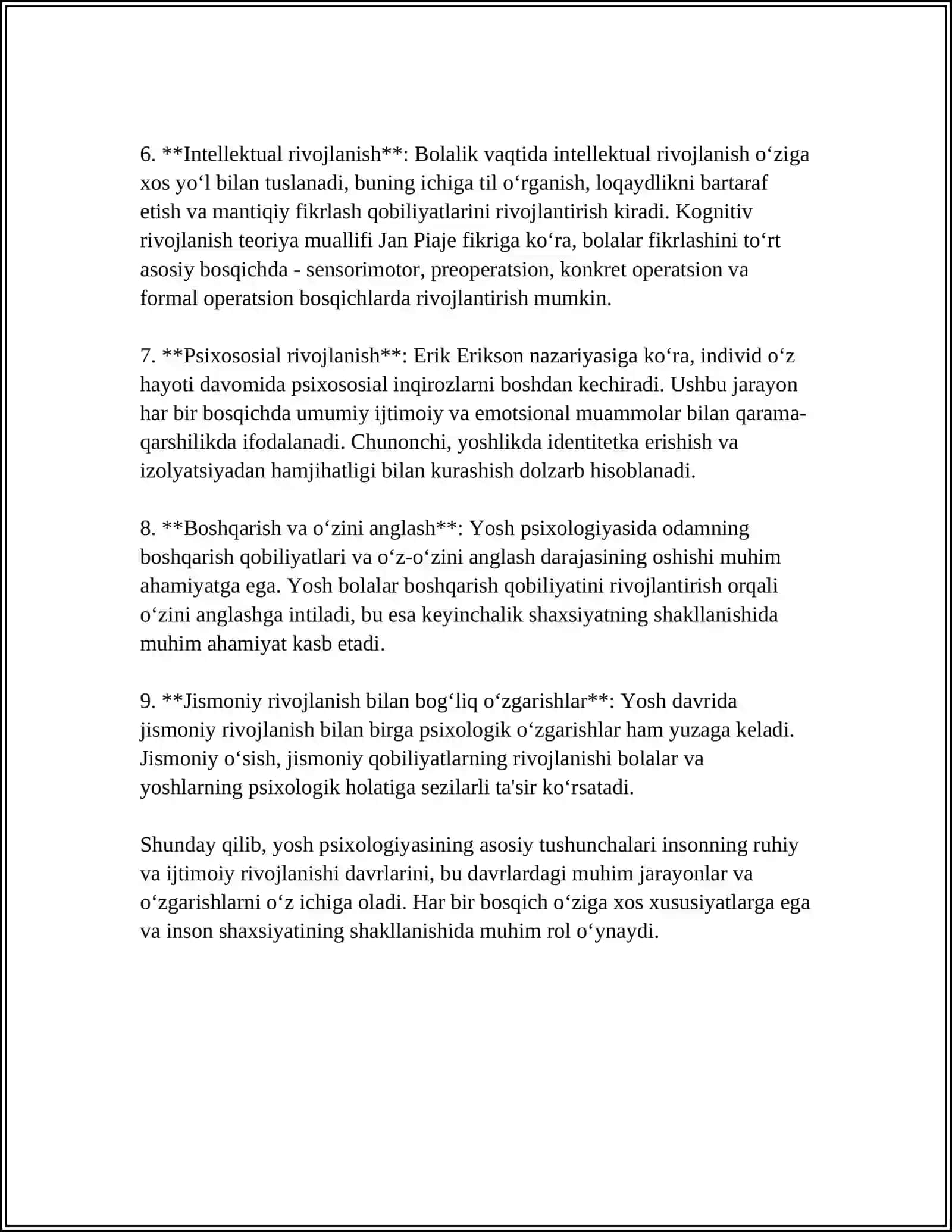 YOSH VA PEDAGOGIK PSIXOLOGIYA FANING TAQTIMOT SOHASI VA MUOMMOLARI 4