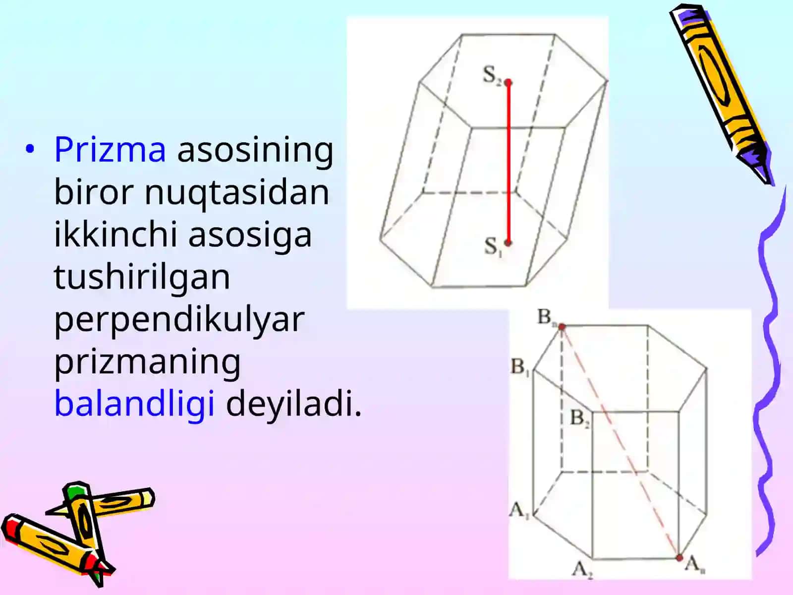 Prizma va uning kesimlari 4
