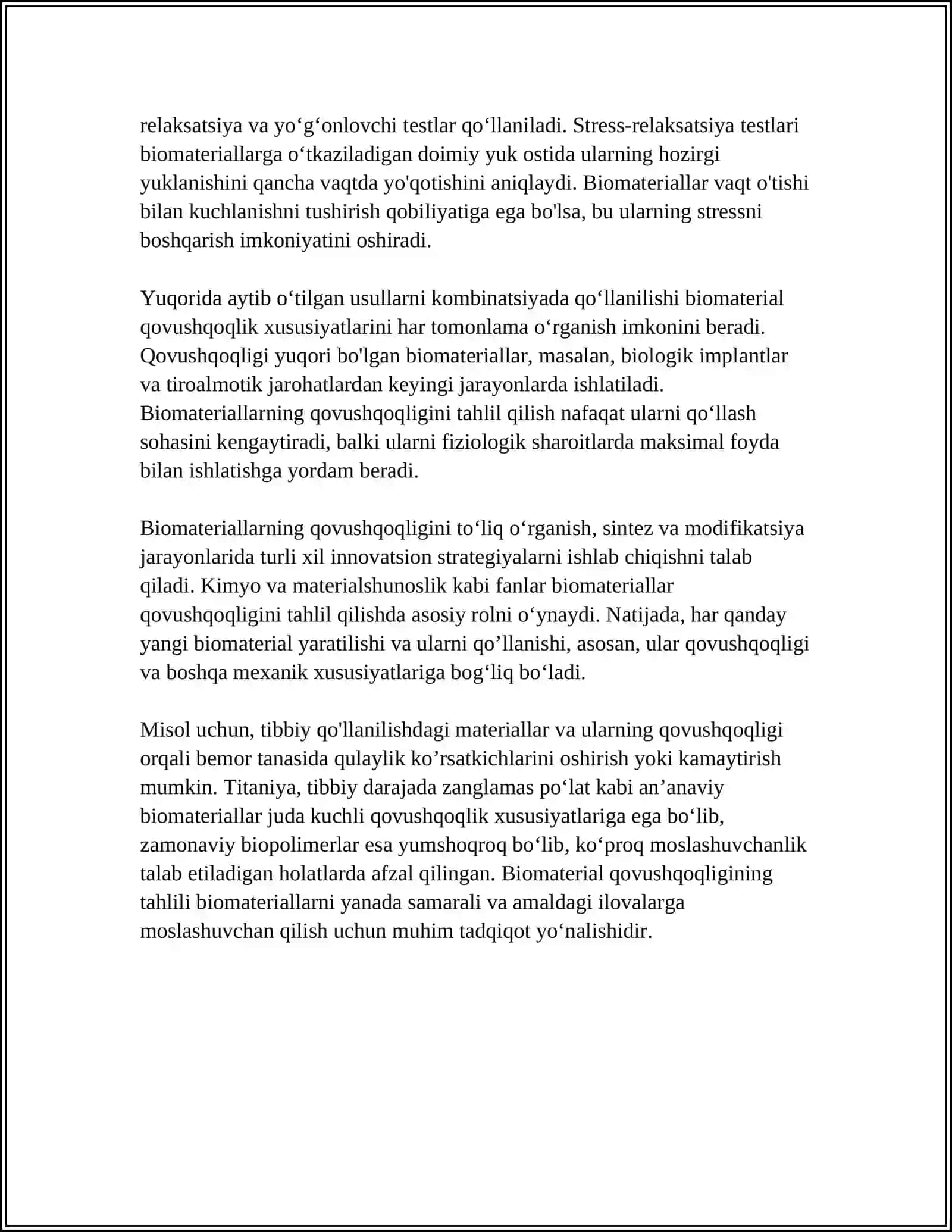 BIOLOGIK SUYUQLIKLARNING QOVUSHQOQLIKI KLINIKADA QOVISHQOQLIKDAN FOYDALANISH 4