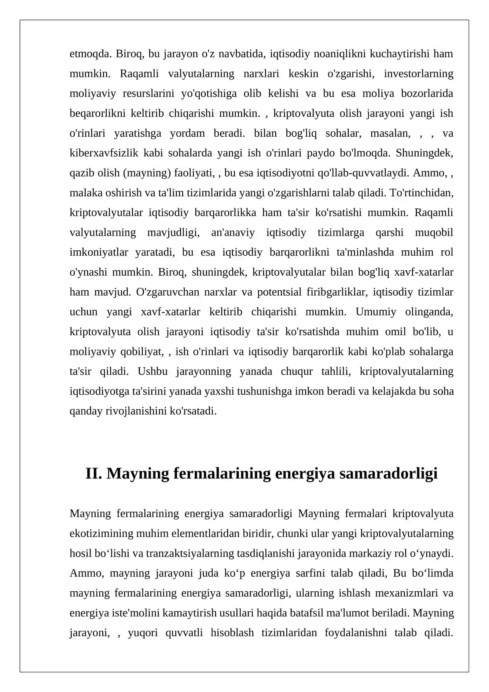 OLISH JARAYONI VA MAYNING FERMALAR 4