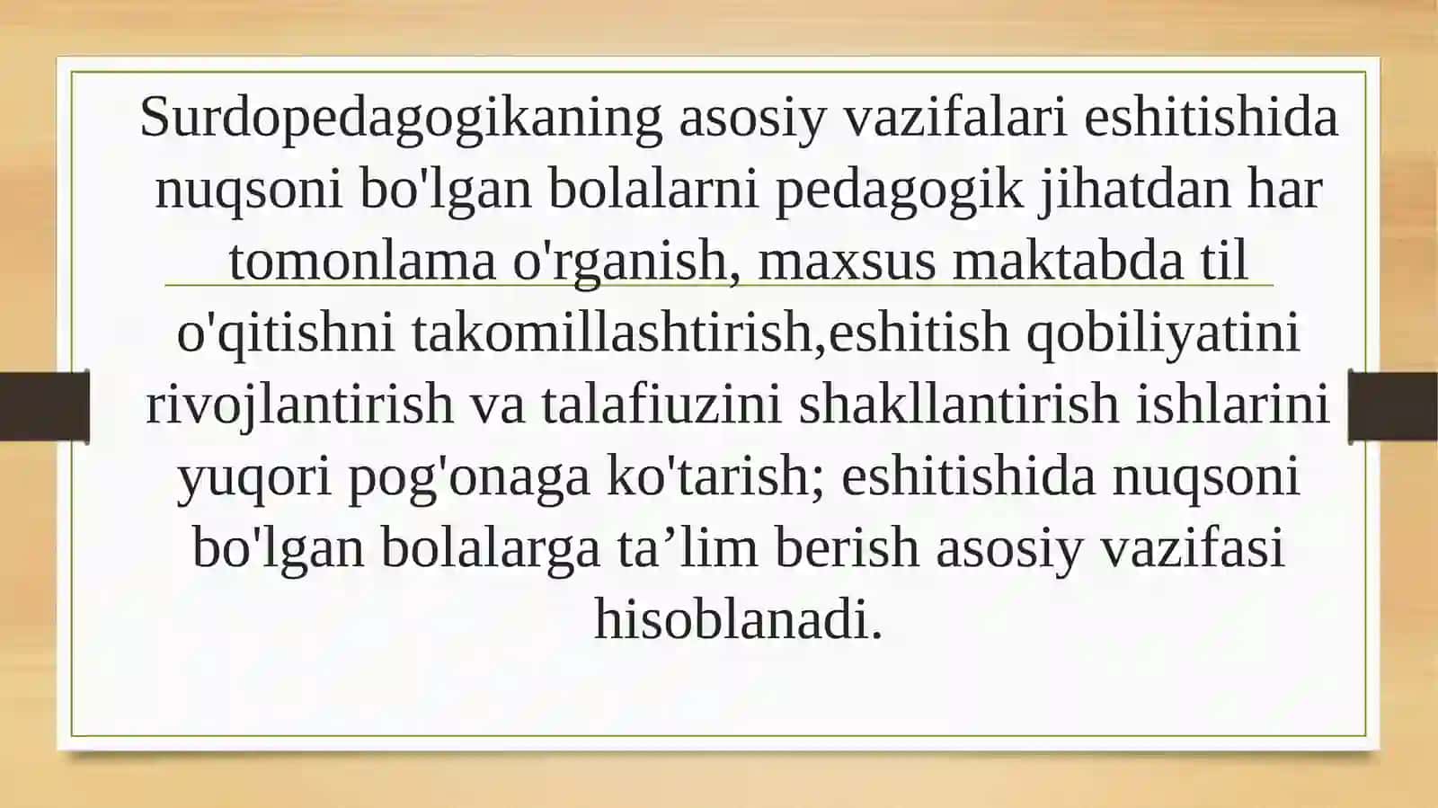 Surdopedogika fanining mazmuni, vazifalari va metodlari 4