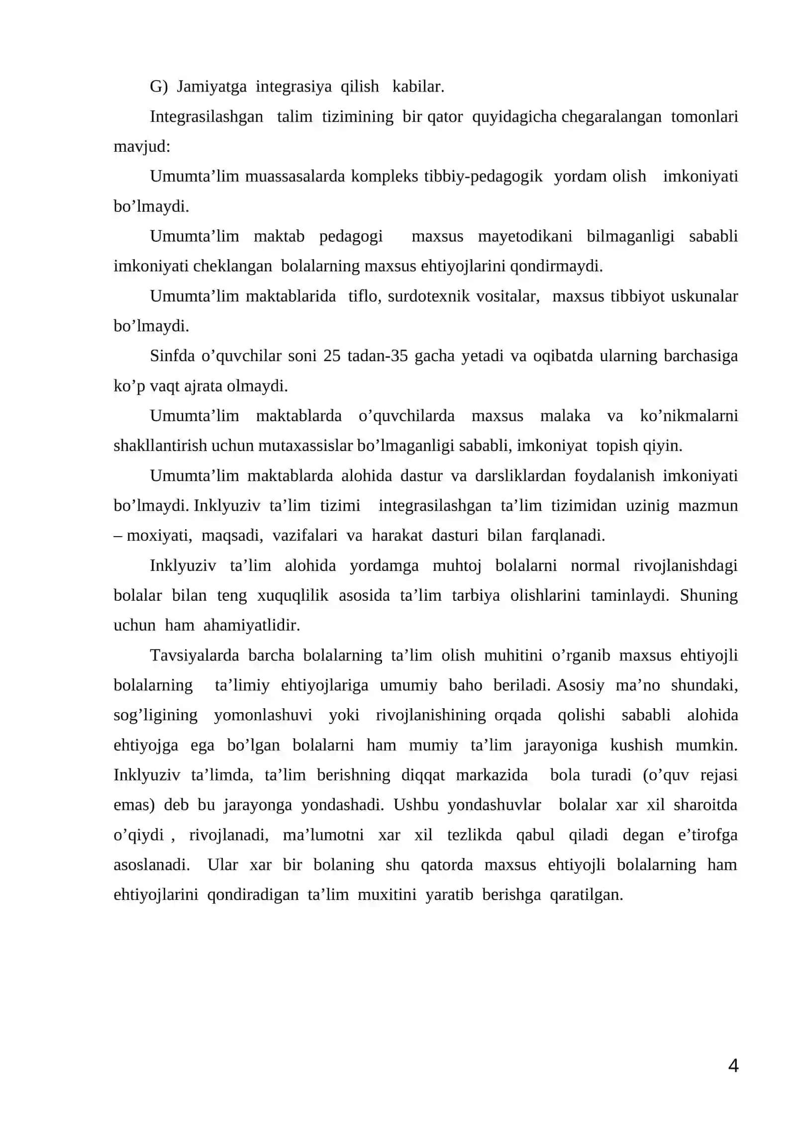 Inklyuziv va Integratsion ta’lim mohiyati 4