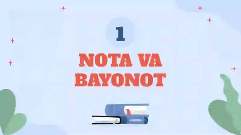 DIPLOMATIK HUJJATLAR NOTA, BAYONOT, MEMORANDUM, QAYDNOMA, RASMIY XAT, ILOVA XAT 4