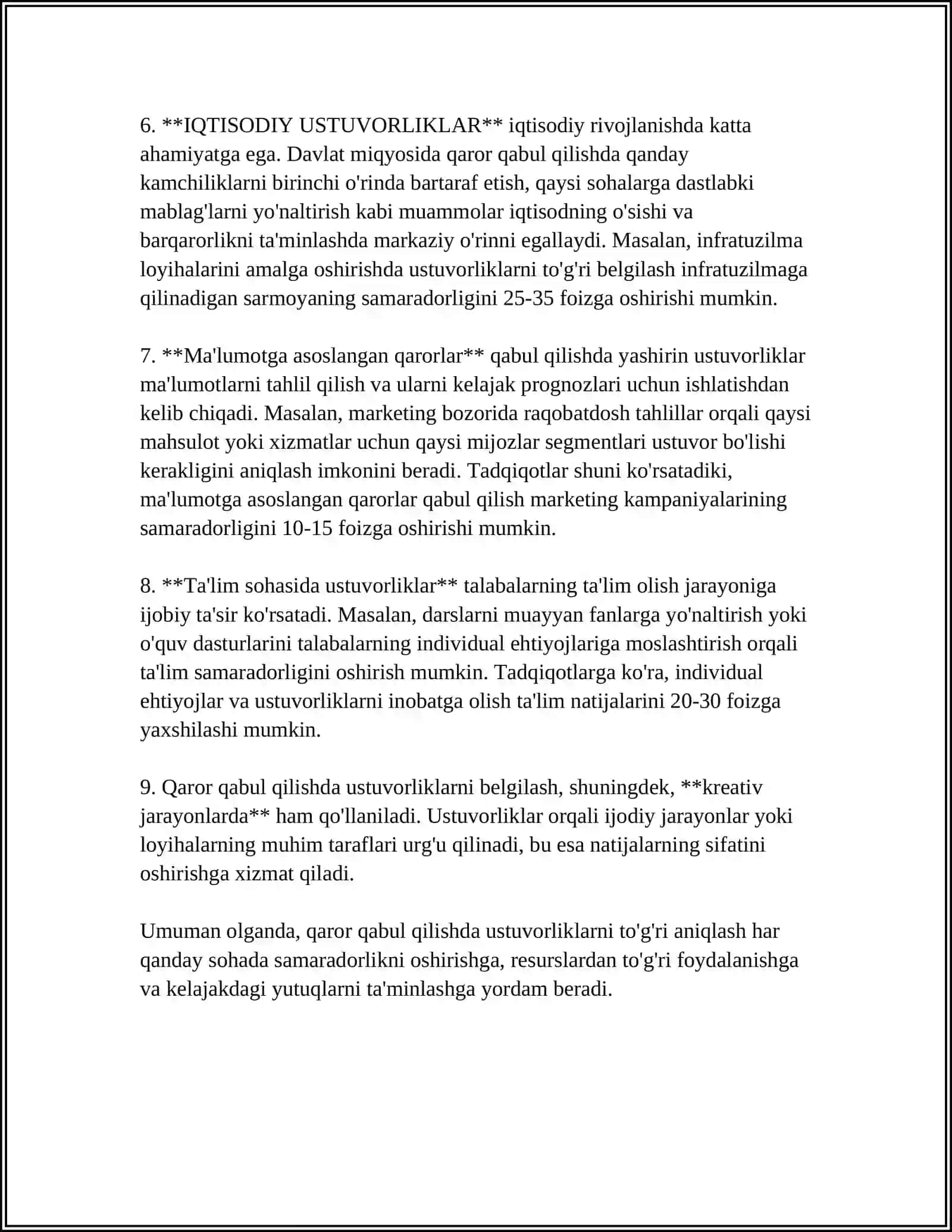 MUHANDISLIK FAOLIYATIDA QAROR QABUL QILISH 4
