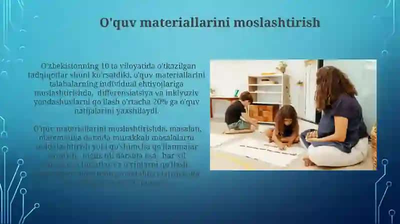 Inklyuziv talim tarbiyachisi mashgulotlarni tashkil qilishdagi faoliyati 4