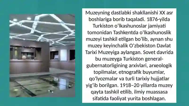 O'zbekiston davlat tarixi Muzeyi 4