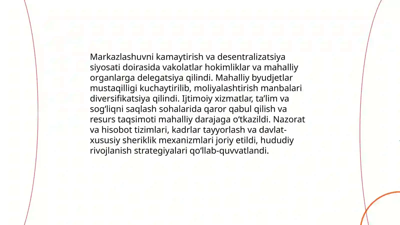 Mustaqillik yillarida davlat boshqaruv tizimida amalga oshirilgan islohotlar 4
