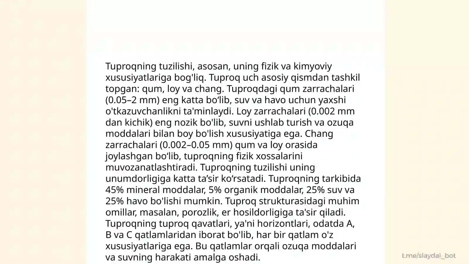 Tuproqning fizik-mexanik, texnologik xossalarini o'rganish 4