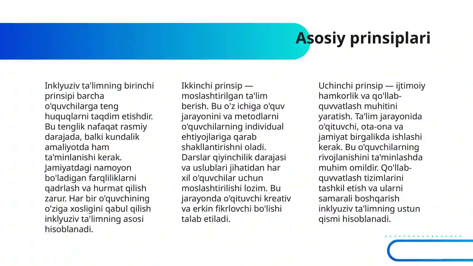 INKLYUZIV TA'LIM MAZMUNI VA MOHIYATI 4