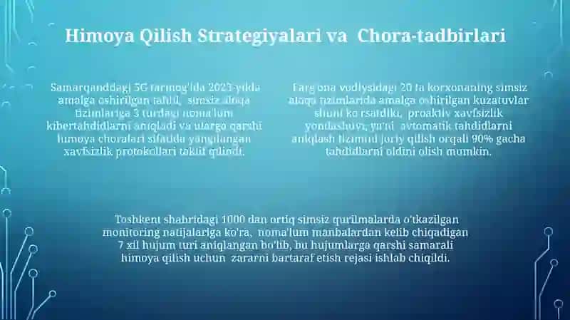 Simsiz aloqa tizimlarida bilvosita tahdidlar tahlili 4