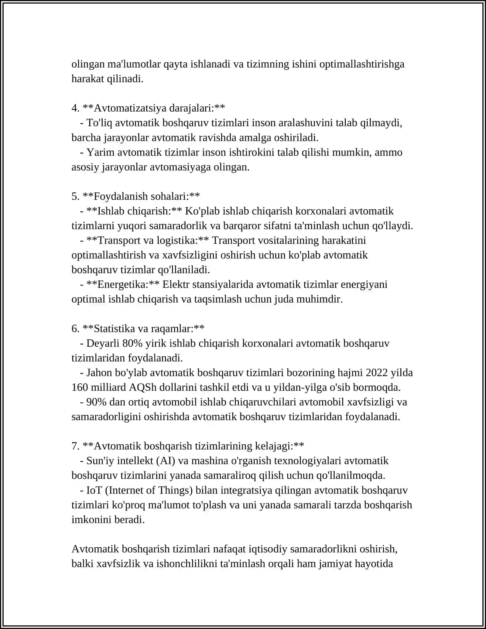 AVTOMATIK BOSHQARISH NAZARIYASI 4
