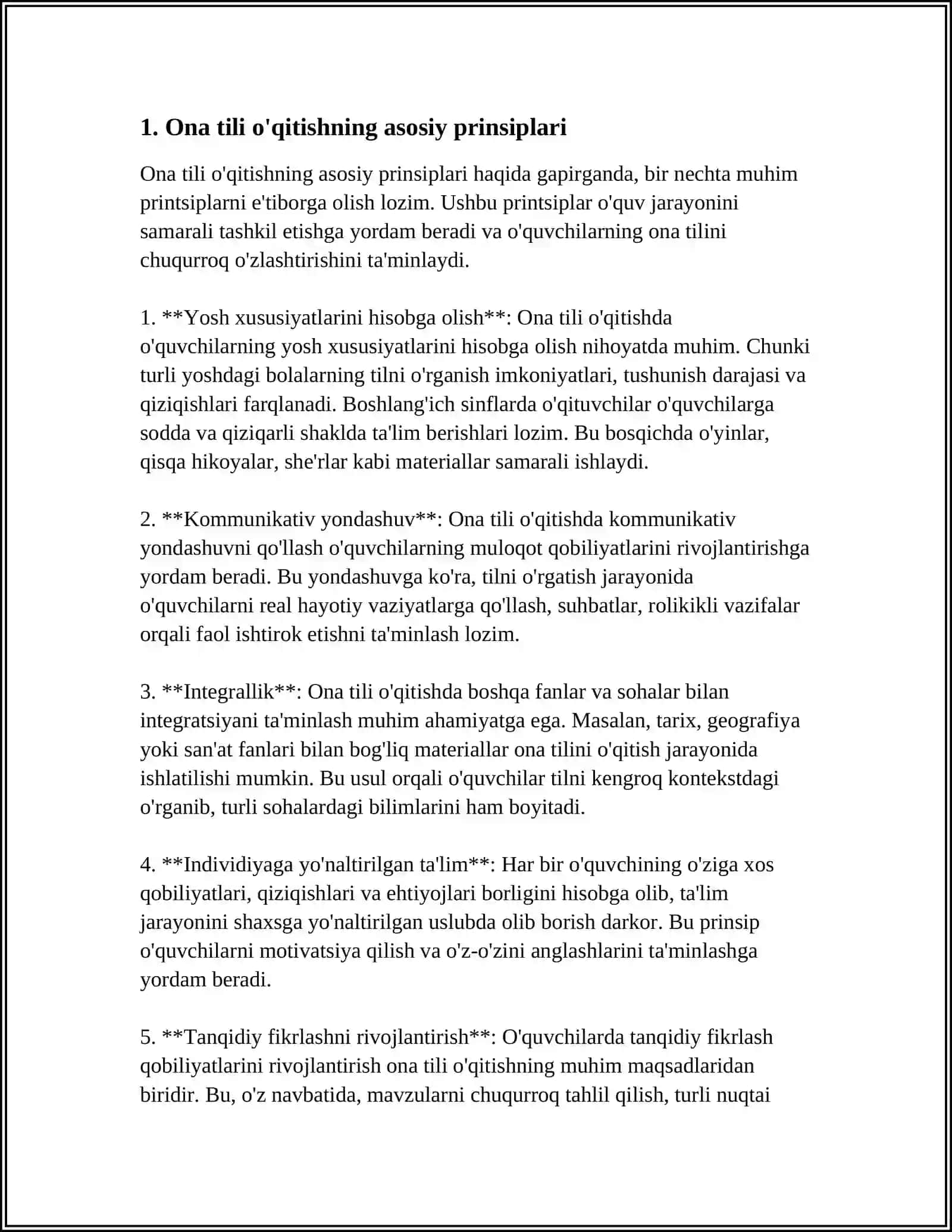 ONA TILI VA O'QISH SAVODXONLIGINI O'QITISH METODIKASINING ILMIY ASOSLARI 4