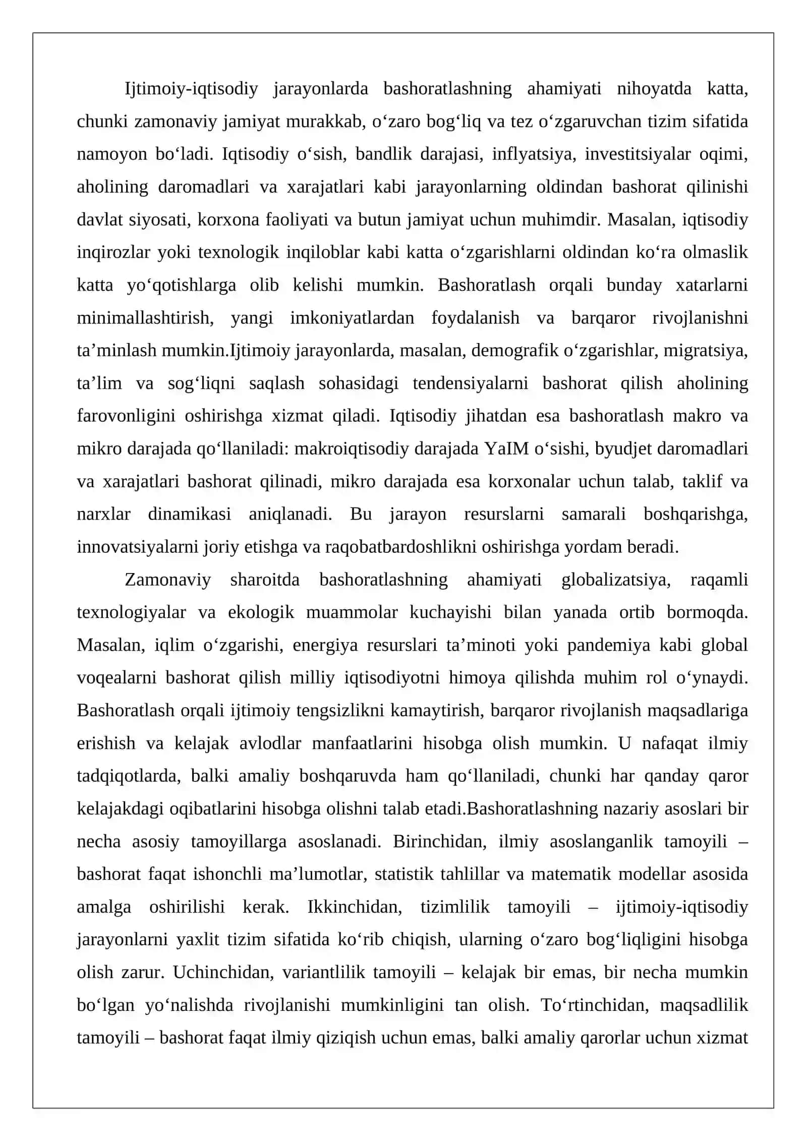 Bashoratlash usullari maqsadli dasturlarni aniqlashtirish sifatida 4