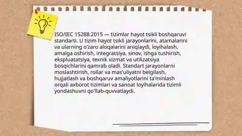 Axborot tizimlarini yaratishning xalqaro standartlari 4