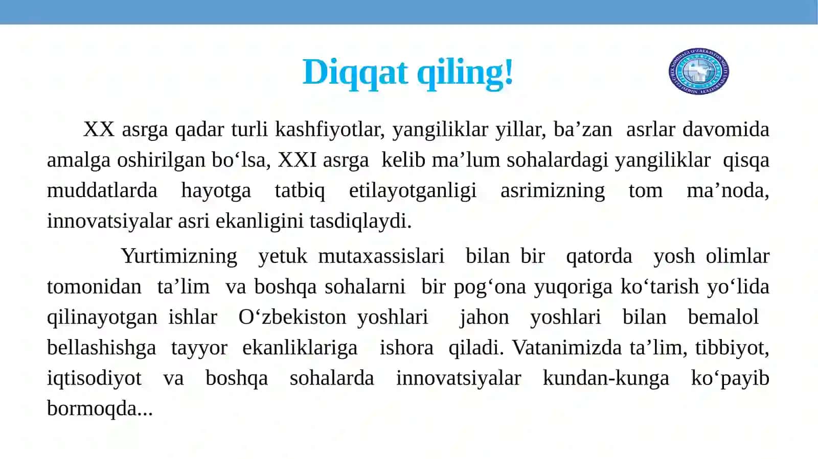 XXI asrdainnovatsiyalar.Ilmiy uslub va uning xususiyatlari 4