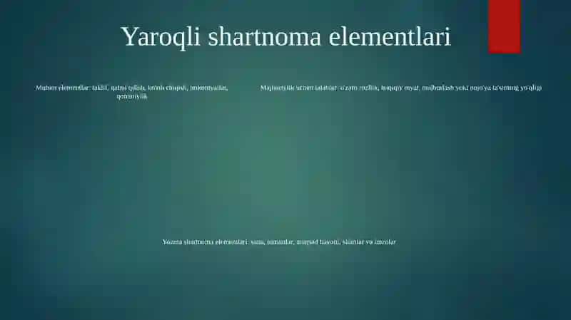 Biznes Shartnomalari 4