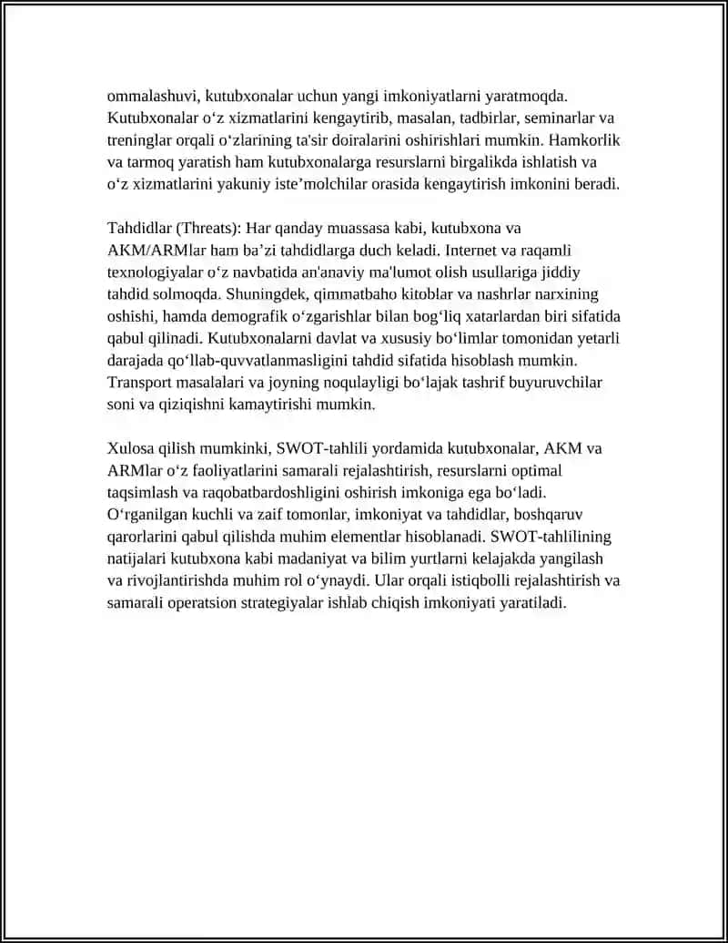 AKM, ARM LAR VA KUTUBXONALAR ISTIQBOLINI BELGILASH USULLARI VA TURLARI 4