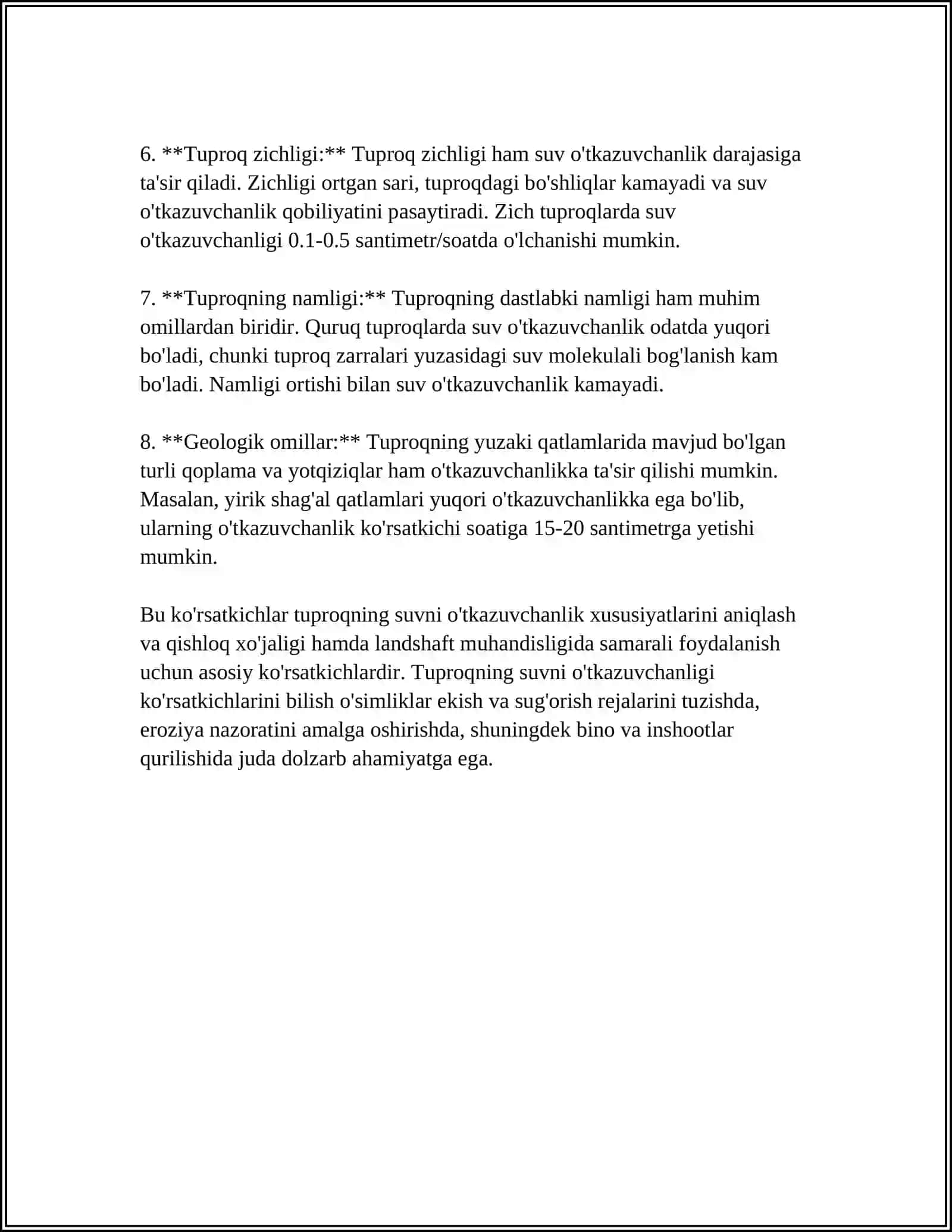 Tuproqning suv hoşalari 4