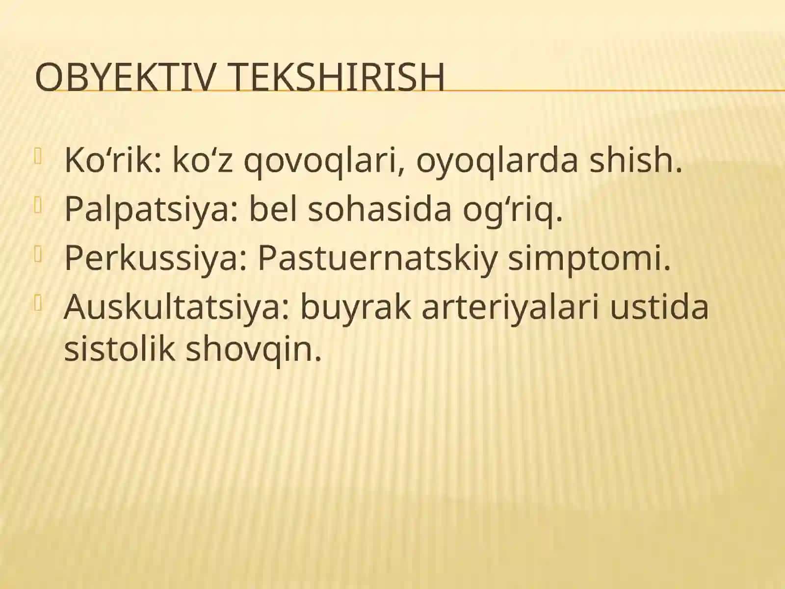 Buyrak kasalliklari bilan kasallangan bemorlarni tekshirish 4