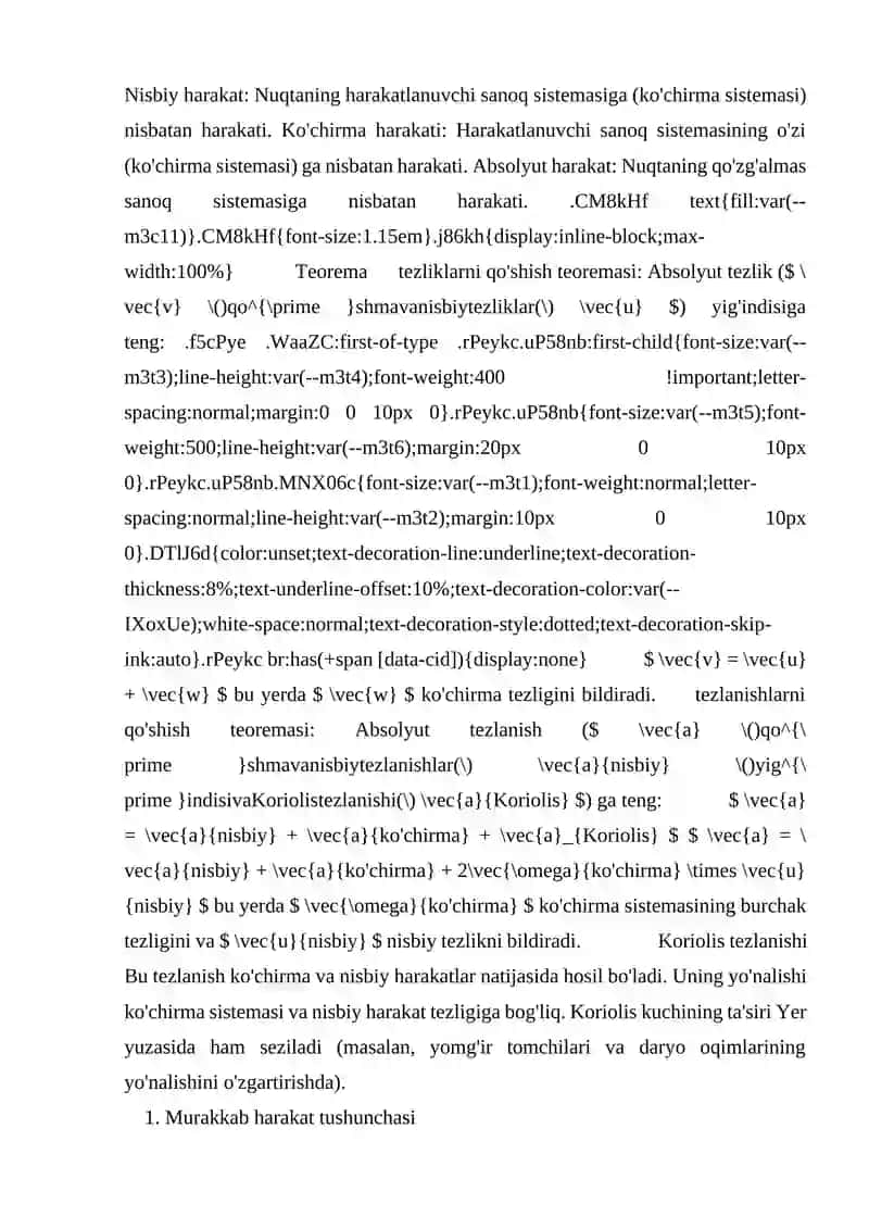 Statik aniq va statik aniqmas masalalar 4
