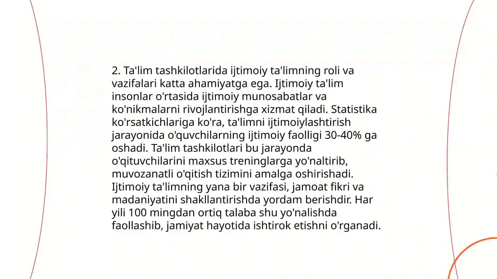 Ijtimoiy ta'limning asosiy prinsiplari va maqsadlari 4