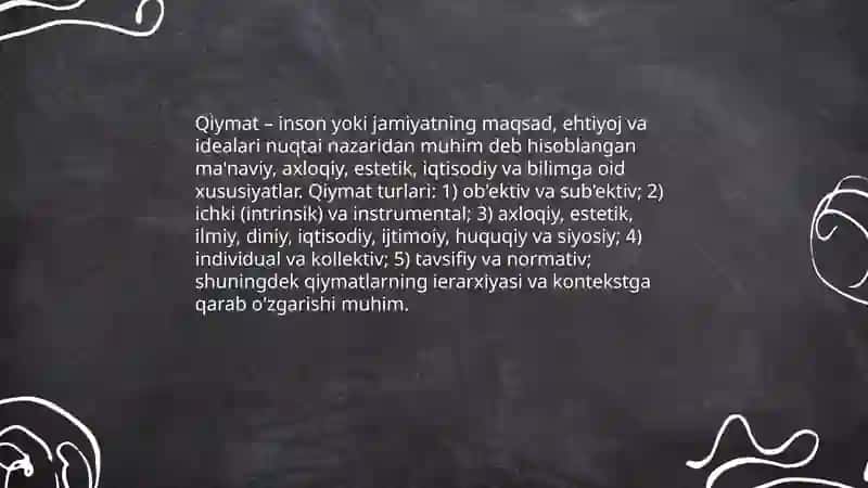 Qadriyatlar falsafasi (aksiologiya) 4