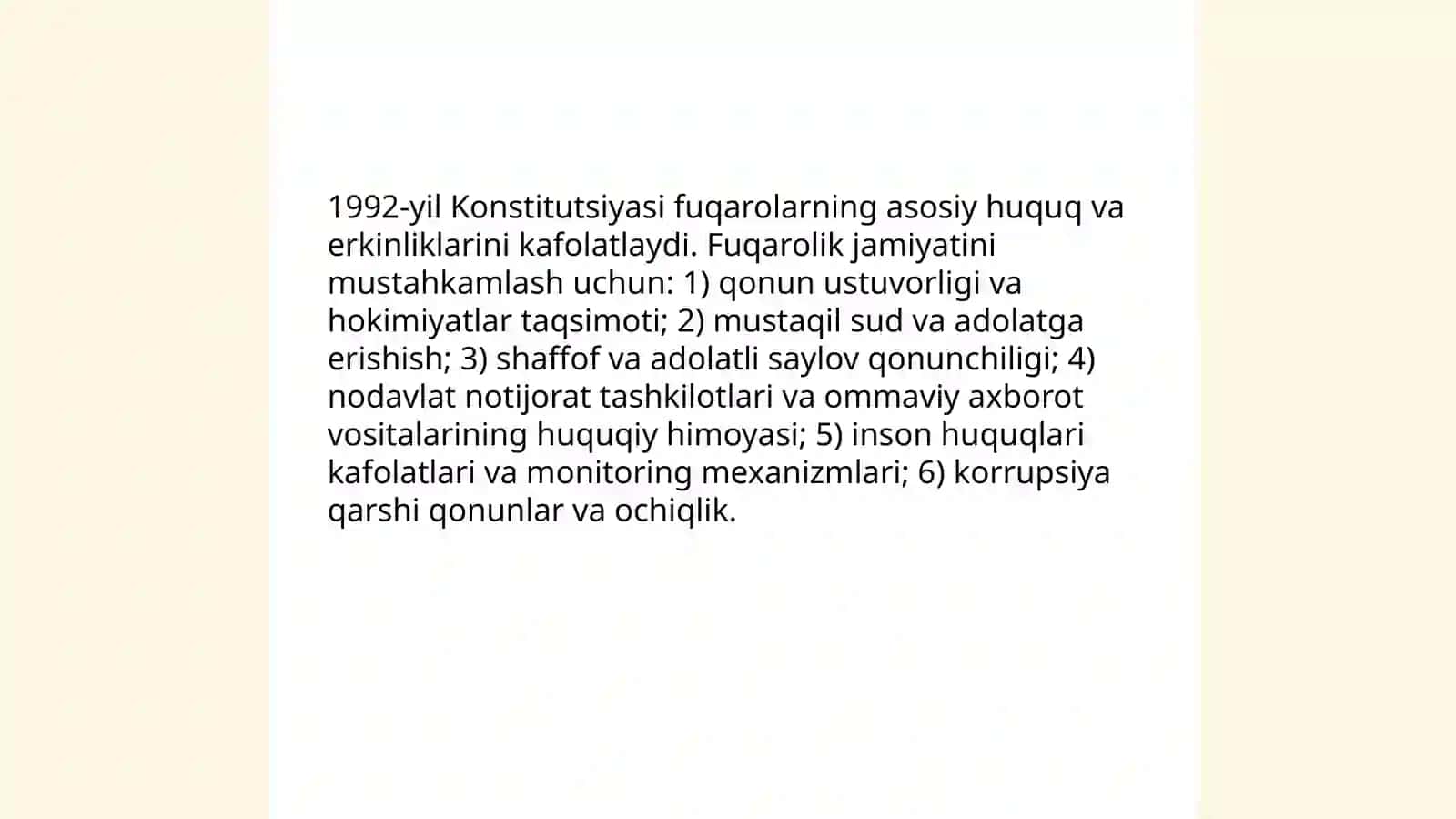 O'zbekistonda demokratik fuqarolik jamiyati asoslarining shakllanishi 4