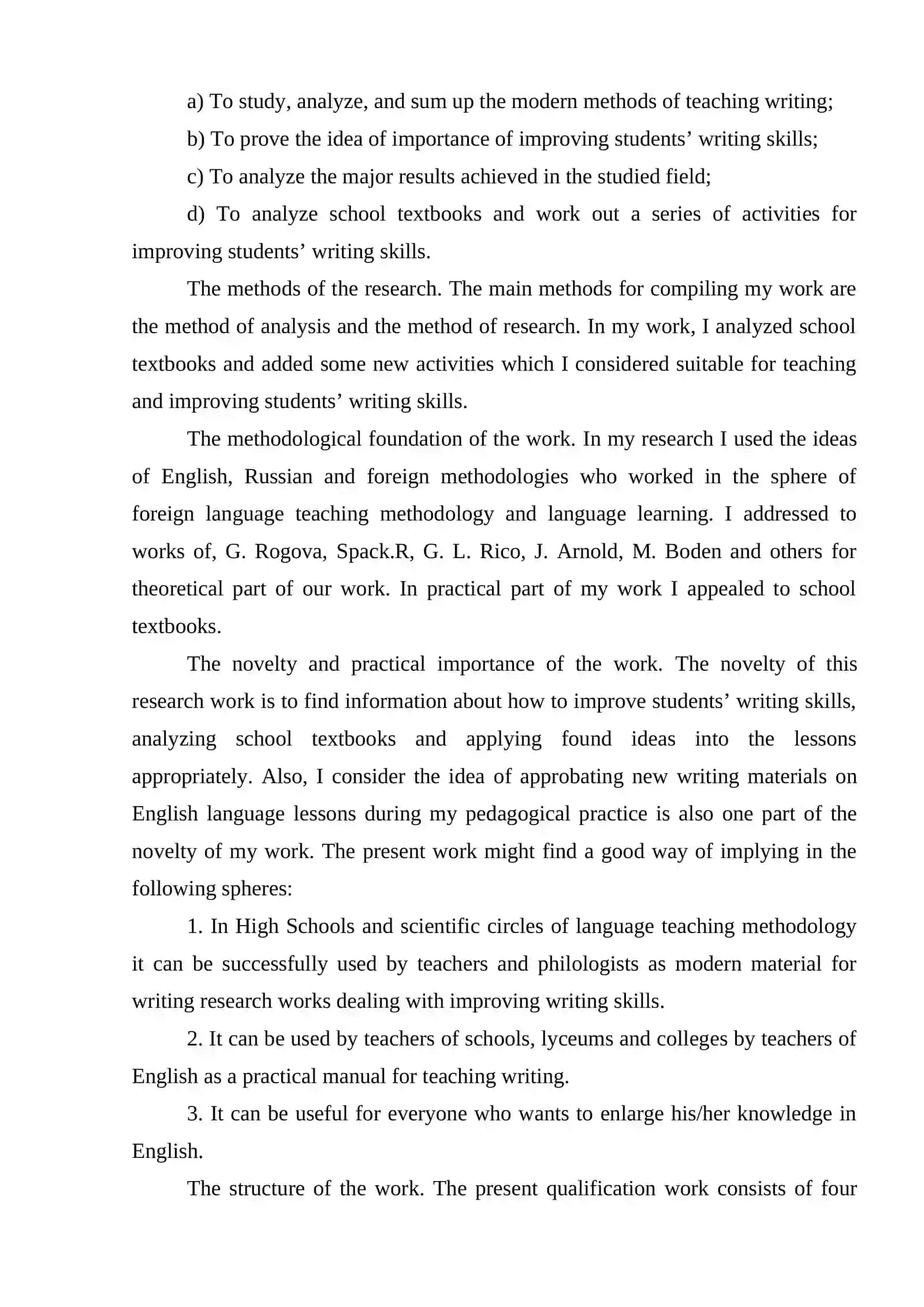 WRITING STRATEGIES FOR ANALYSIS IN HIGHER EDUCATION 4