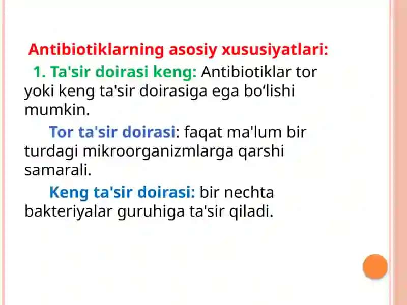 Bakteriyalarning antibiotiklarga chidamlishakllarini paydobo'lish mexanizmlari 4