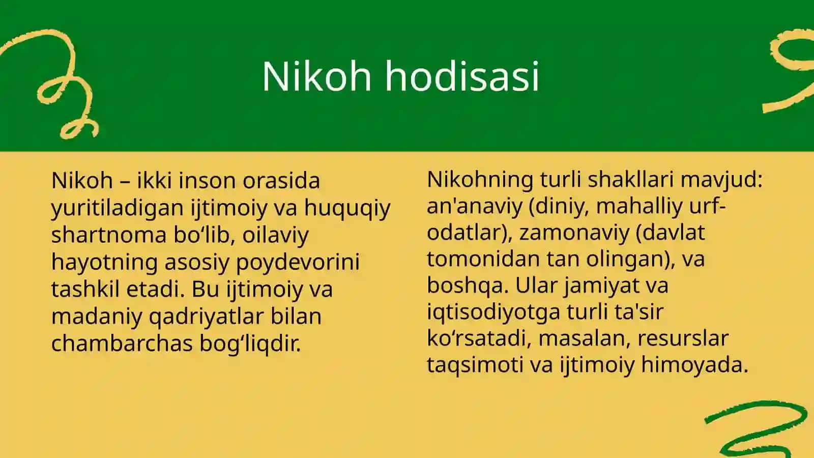 Oila dinamikasi hayotiy sikli doirasida yuzaga keluvchi asosiy oilaviy hodisalarning o'ziga xosligi 4