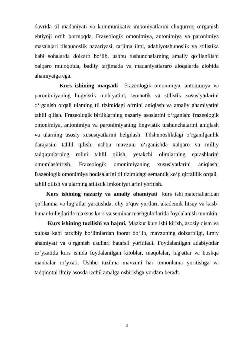 Frazeologik omonimiya. Antonimiya va paronimiya 4