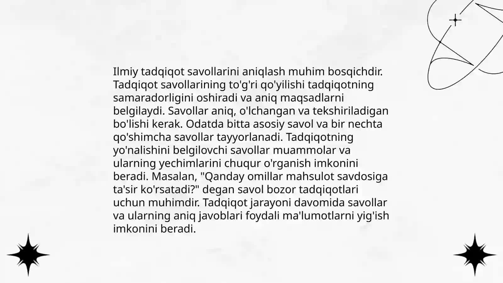 Sotsiologik tadqiqotlarni tashkil etish usullari haqida taqdimot 4