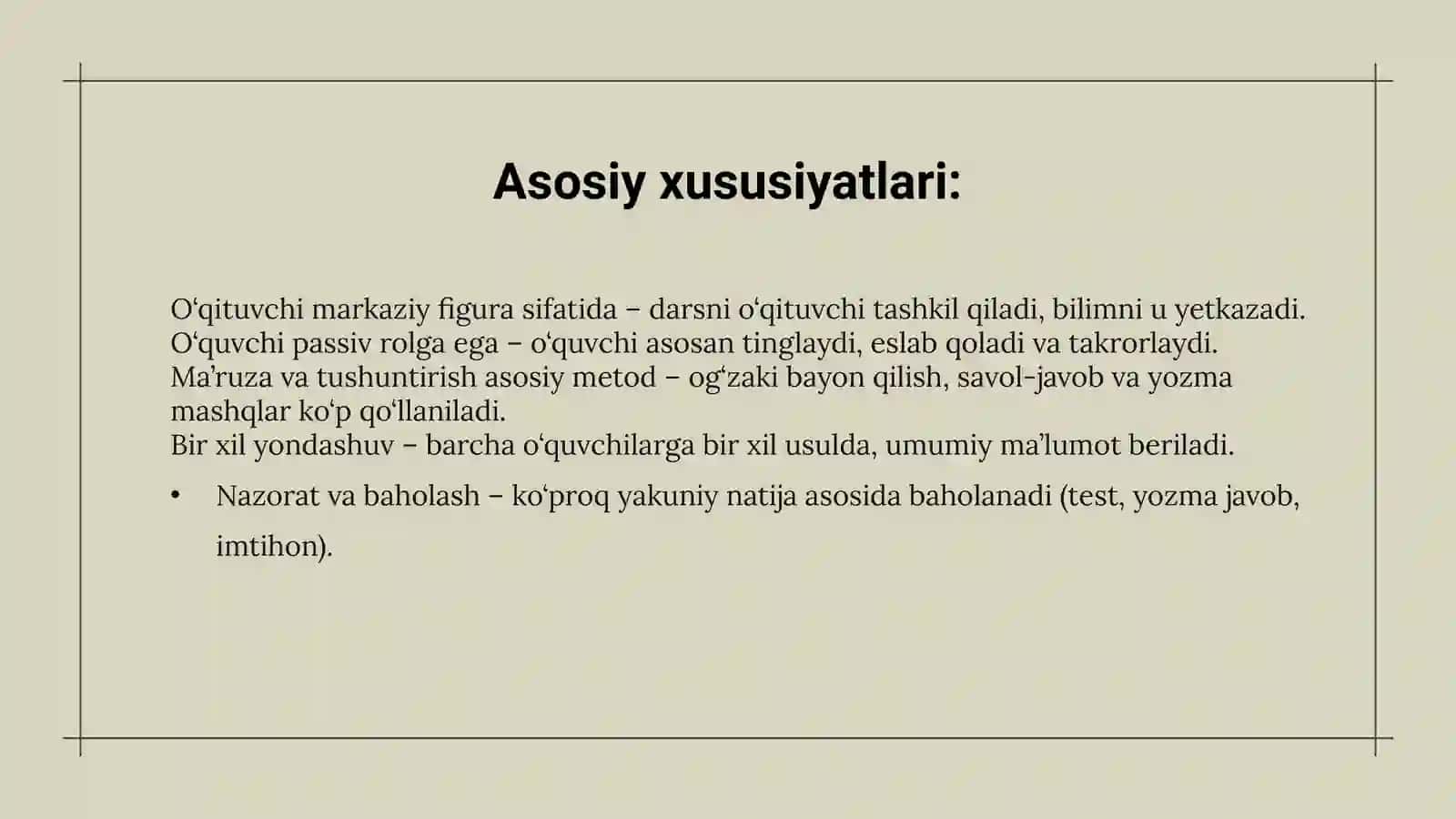 Zamonaviy dars an’anaviy dars va ularga innavatsion yondashuv 4