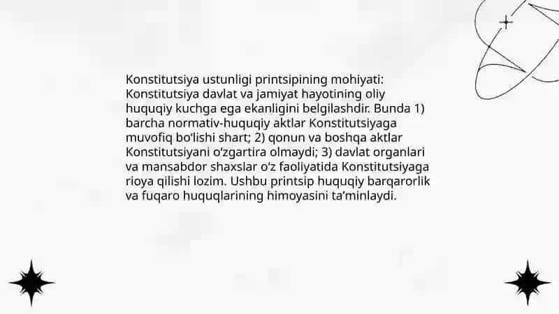 Konstitutsiya va qonunning ustunligi 4