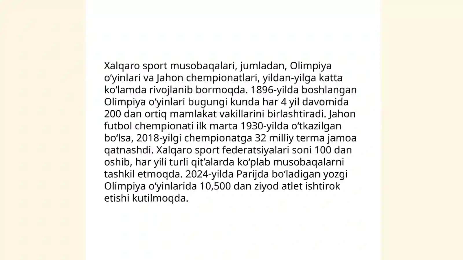 Xalqaro sport va olimpiya harakatining vujudga kelishining asosiy omillari 4
