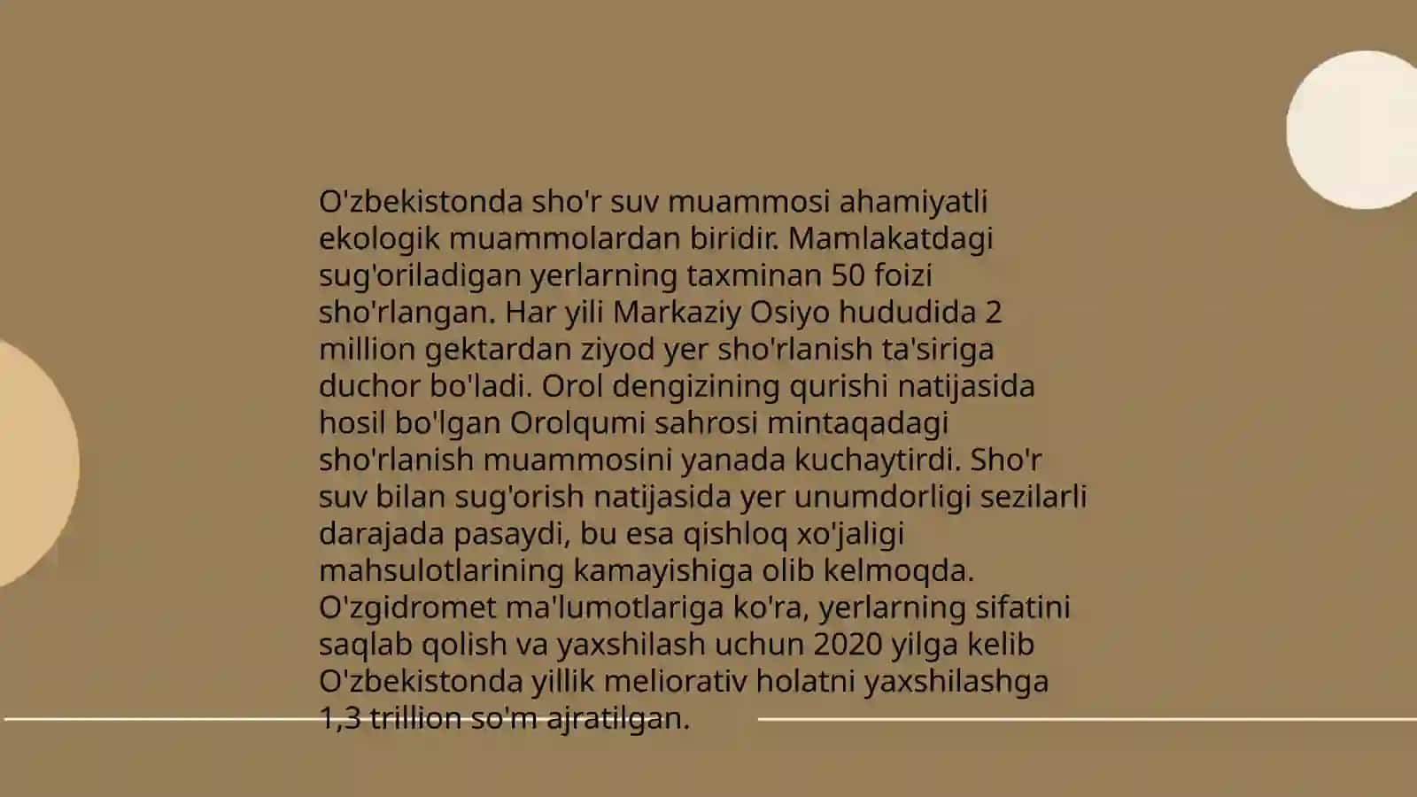 Oʼzbekiston sharoitida shoʼr suvlarni chuchuklashtirish 4