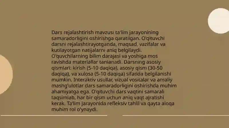 Pedagogik amaliyot hisobot 4