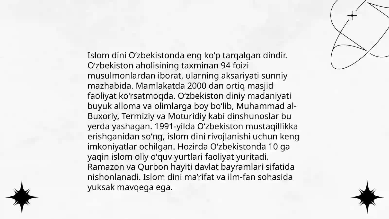 Dadajonova Nozimaninig Dinshunoslik taqdimoti 4