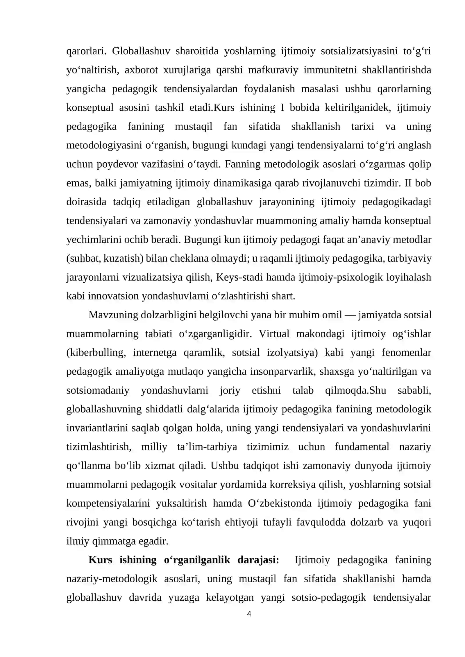 Ijtimoiy pedagogikaning nazariy-metodologik asoslari va globallashuv sharaoitidagi yangi yondashuvlar 4