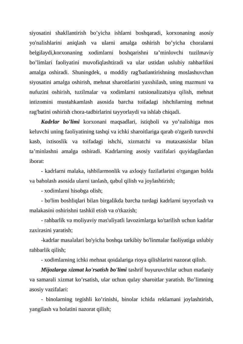 Avtoservis korxonalarining tashkiliy tuzilmasi va boshqarilishi 4