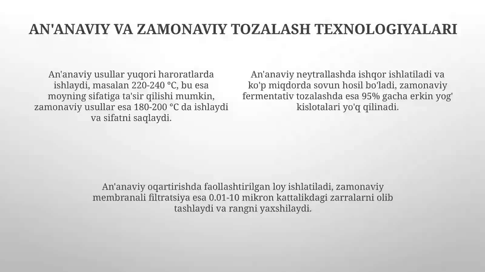 Indov makkajòxori moylarini rafinatsiyalash texnologiyasi 4