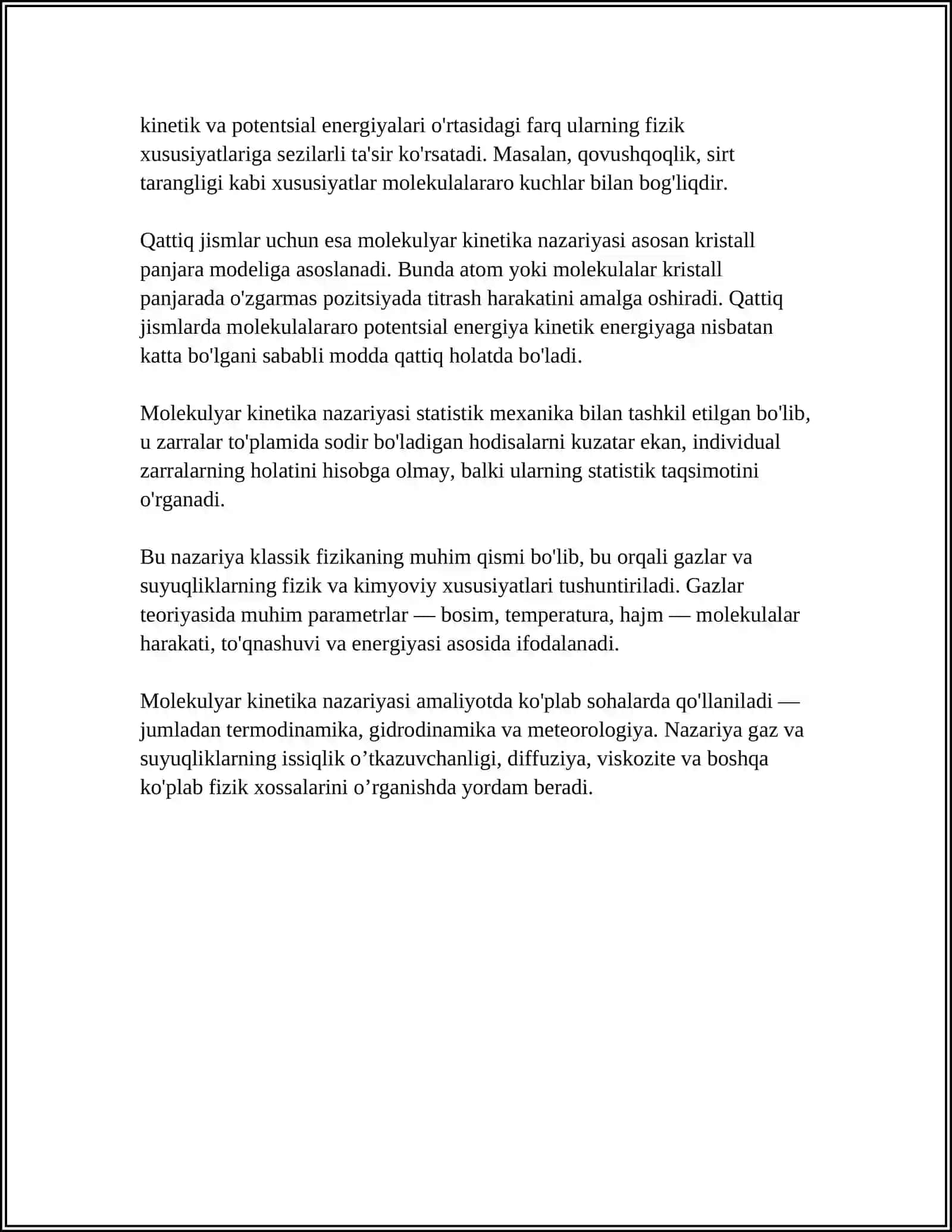 MOLEKULYAR FIZIKA 4