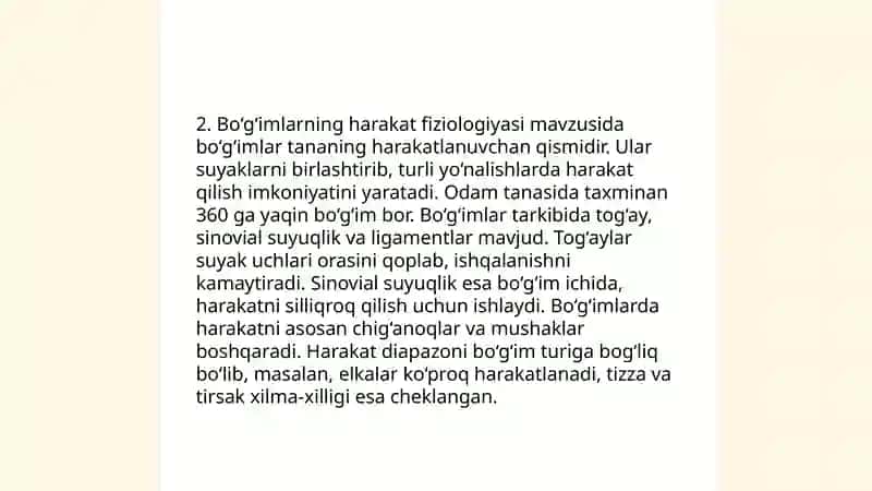 Bo‘g‘imlarning biomexanikasi. Birlashmalarning rentgenanatomiyasi. 4