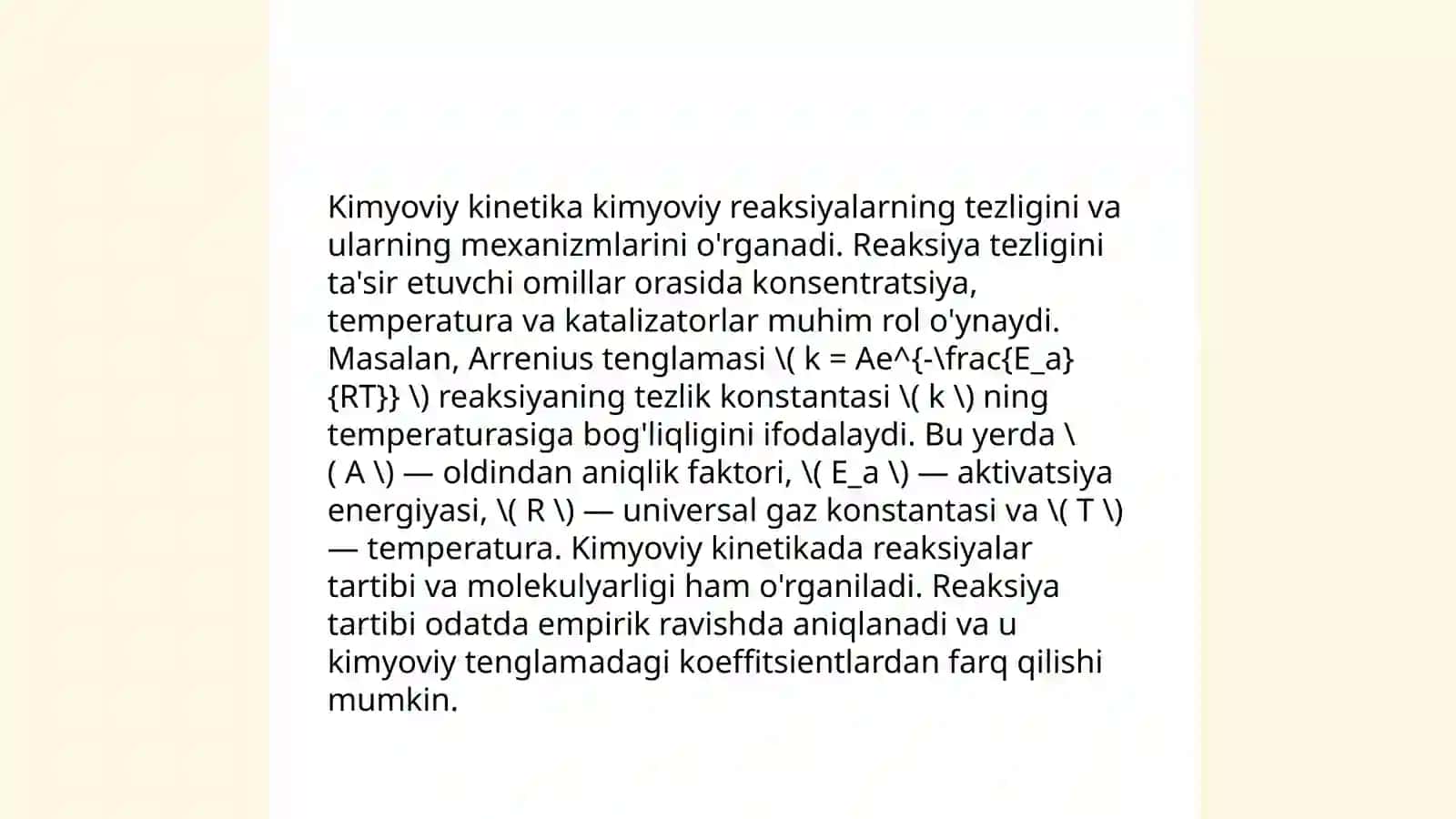 Reaksiya tezligi nazariyalari 4