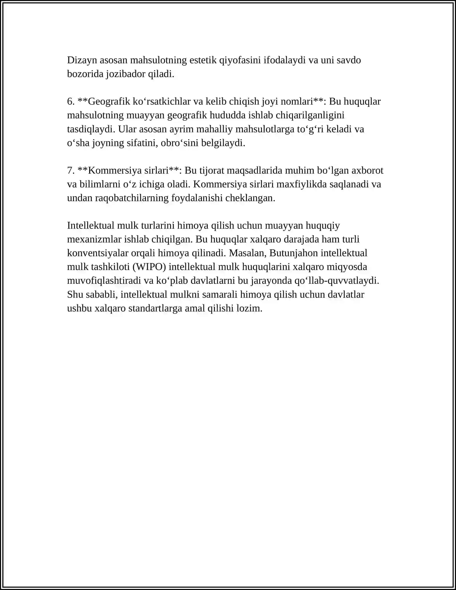 Intellektual mulk va uning tijoratlashuvi 4