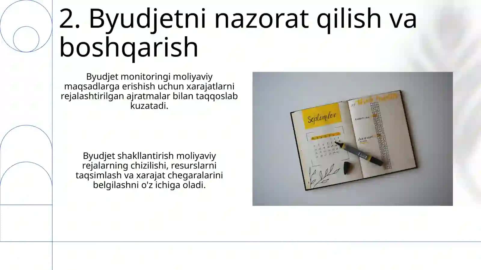 Xo'jalik yurutuvchi subyekt byujeti mohiyati va uni shakllantirish 4