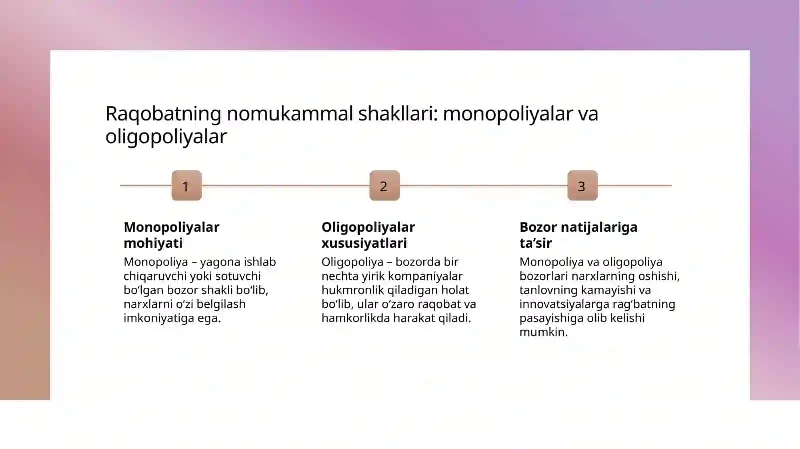 Nomukammal raqobat bozori nazariyalari 4