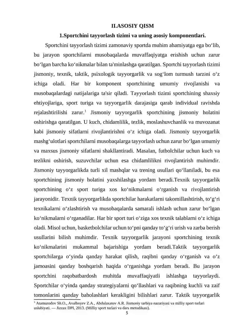Sportchini tayyorlash tizimi 4
